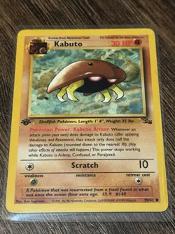 2x Kabuto 50/62 Fossil First Edition Pokemon Card - Image 4