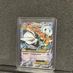 Pokemon M Mega Mewtwo EX Ultra Rare Holo TCG Card - Image 1