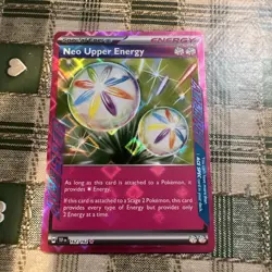 Pokemon Neo Upper Energy TCG Card 162/162 Temporal Forces S&V Ace Spec Holo - Image 1