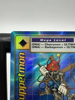 Puppetmon Card Bo-96 Mega Level Digimon Holo Foil, Bandai 1999 - Image 3