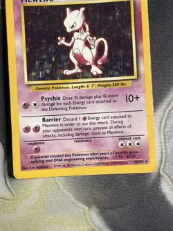 Mewtwo 10/102 Holo Rare - Base Set - WOTC 2000 Pokemon Card - Image 3