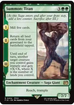Summon: Titan - Final Fantasy MTG 204 M/NM Magic - Image 1