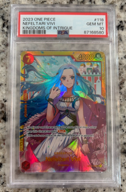 Nefeltari Vivi (Secret Art) OP04-118 Kingdoms of Intrigue PSA 10 GEM MINT!! - Image 1