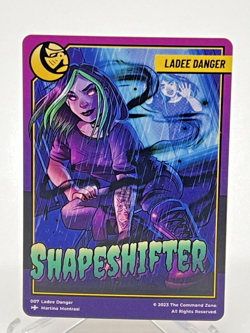 Game Knights The Command Zone Kickstarter Ladee Danger Shapeshifter Token MTG - Image 1