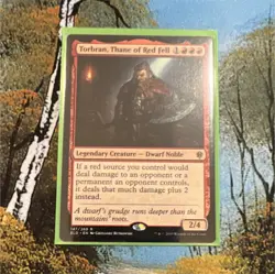 Magic: The Gathering Torbran Thane of Red Fell Eldraine Rare Red Regular - Image 1