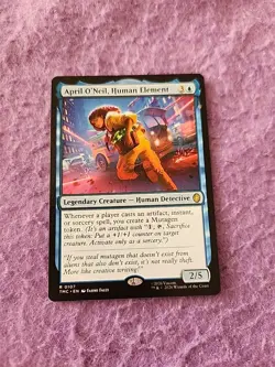 Magic The Gathering Teenage Mutant Ninja Turtles April O'Neil Human Element Card - Image 1