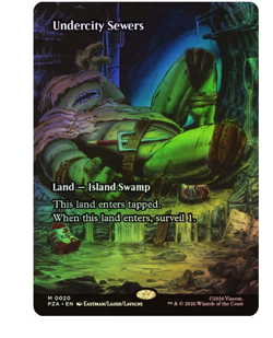 Undercity Sewers - Foil - Borderless Teenage Mutant Ninja Turtles MTG - Image 1