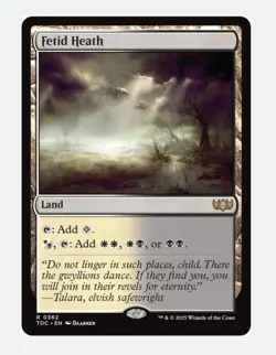 Fetid Heath | MTG Tarkir Dragonstorm (TDC) | Rare | Filter Land | NEW NM - Image 1