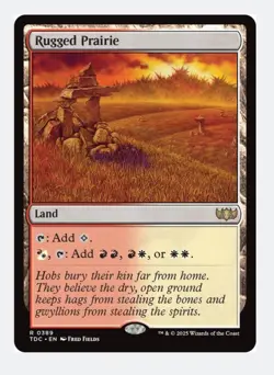 Rugged Prairie | MTG TDC | Rare | Boros Filter Land Dual Land Red White | NM - Image 1