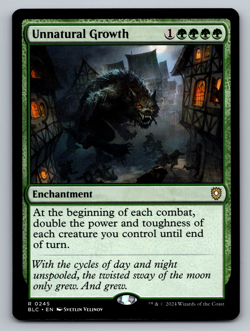 Unnatural Growth R 0245 Bloomburrow Regular - Image 1