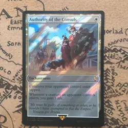 Authority of the Consuls (Surge Foil) R MTG FF Collector Commander 232 NM - Image 1