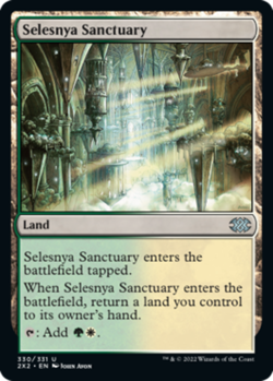 Selesnya Sanctuary - Foil NM, English MTG Double Masters 2022 - Image 1