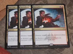 MTG Dreadbore x3 Rare Ravnica Remastered NM Low S&H - Image 1