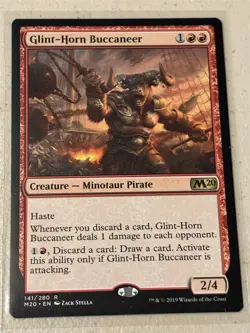 mtg Glint-Horn Buccaneer, Core Set 2020, unplayed - Image 1