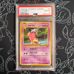 PSA 10 - Vending Series III Japanese Slowbro Pokemon 1998 - Image 1