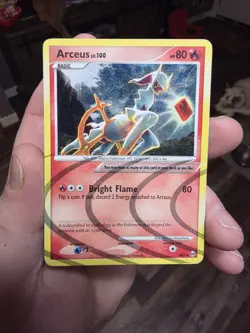 Pokemon TCG Cards Arceus AR3 Platinum Arceus Secret Rare Holo HP - Image 1