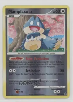 Munchlax German Reverse Foil Pokemon Diamond & Pearl Majestic Dawn #68 2008 - Image 1