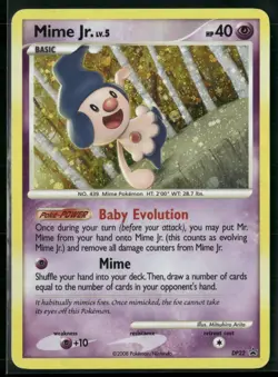 Pokemon TCG; Mime Jr. DP22 - Black Star Promos LP HOLO - Image 1