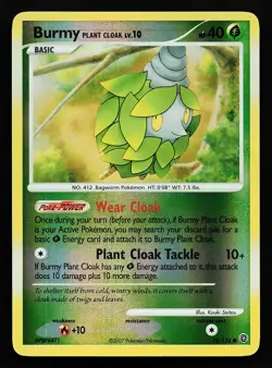 Burmy Plant Cloak 78/132 Reverse Holo Secret Wonders Pokemon Card - Image 1