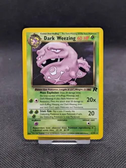 Dark Weezing 31/82 Rare Team Rocket Pokemon Card WOTC LP-NM - Image 1