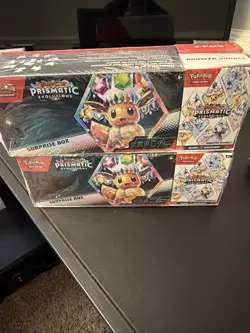 Pokemon Prismatic Evolutions Sams Club Exclusive Surprise Box Booster Bundle x2 - Image 1