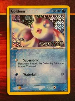 Goldeen Reverse Holo Stamped 61/107 Common - Pokemon EX Deoxys - NM - Image 1