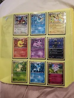 Pokemon TCG Eeveelutions Black & White Eevee Promo Set BW87-94 Plus Sylveon 2013 - Image 1