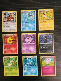 Pokemon TCG Eeveelutions Black & White Eevee Promo Set BW87-94 Plus Sylveon 2013 - Image 2