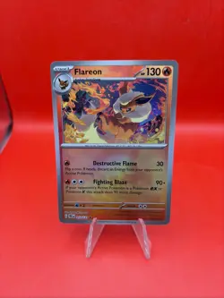 Flareon 13/131 Pokemon TCG S&V Prismatic Evolutions Pokeball Rare Holo NM - Image 1