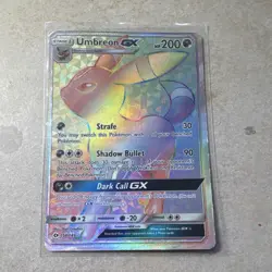 Pokemon Umbreon GX Secret Rare Full Art Holo SM Base Set 154/149 200 HP - Image 1