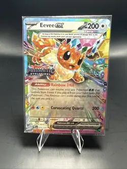 Pokemon Eevee ex (Prismatic Evolutions Stamp) 075/131 Stamped Promo Sealed - Image 1