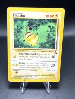 Pokemon Pikachu 27 Vintage Non Holo Wotc Promo Black Star Rare B - Image 2