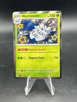 Holo Abomasnow 101/091 Shiny Rare Paldean Fates Pokemon BB2 - Image 1