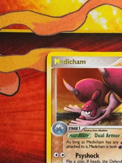 Medicham Reverse Holo Stamped 25/100 Rare - Pokemon EX Crystal Guardians - Image 2