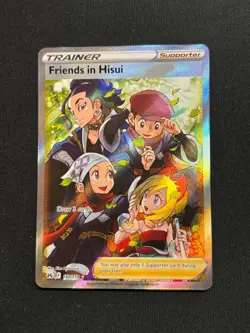 Pokemon TCG Friends in Hisui (Full Art) Crown Zenith 148/159 Holo Ultra Rare - Image 1