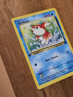 Goldeen 1st Edition - Near Mint - 1999 Pokemon TCG - #53/64 Jungle Set WOTC - Image 3
