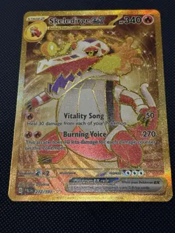 The Pokemon Company Skeledirge EX 272/193 340HP PALDEA Gold Full Art Holo Fire - Image 1