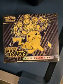 Factory Sealed Pokemon TCG Surging Sparks Elite Trainer Box (ETB) - Image 1