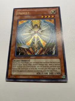 Yu-Gi-Oh! Honest Ultra Rare LIMITED Edition TWED-EN001 HP DAMAGED - Image 1