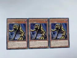 3 x MZMU-EN004 Great Mammoth of the Netherworld Rare 1st Ed Playset YuGiOh - Image 1