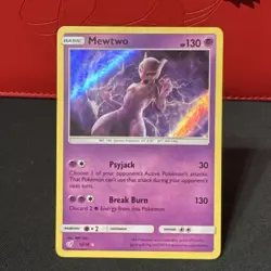 Pokemon Mewtwo Holo Rare TCG Card Detective Pikachu 12/18 LP - Image 1