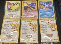 SEALED Pokemon Legendary Birds WOTC Promo 3 Card Set Zapdos Articuno Moltres - Image 1