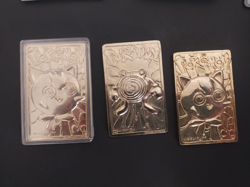 Gold Metal Pokemon Cards 1999 Nintendo - Image 1