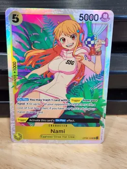 Nami OP08-106 SR One Piece Card Game English Super Rare NM - Image 1