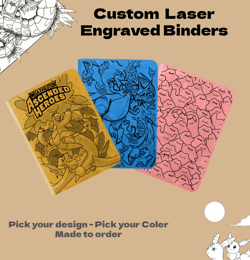 Pokemon Trading Card Binder Laser Engraved (Made To Order) - Image 1