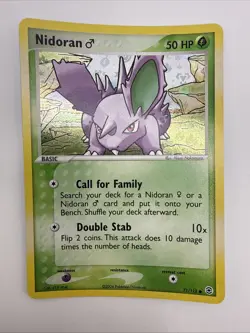 Nidoran (M) 71/112 EX FireRed & LeafGreen Reverse Holo Common Pokemon Card - Image 3