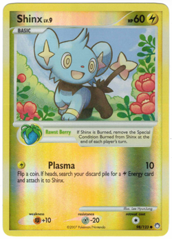 Shinx 98/123 Mysterious Treasures Reverse Holo Common Pokemon Card - Image 1