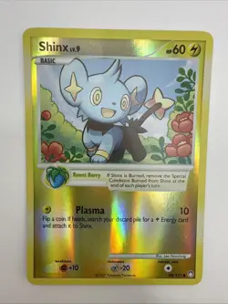 Shinx 98/123 Mysterious Treasures Reverse Holo Common Pokemon Card - Image 3