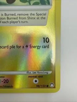 Shinx 98/123 Mysterious Treasures Reverse Holo Common Pokemon Card - Image 5