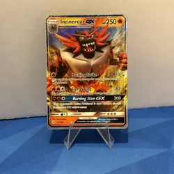 Pokemon Incineroar GX TCG Sun & Moon Base Set Holo Ultra Rare Card 27/149 - Image 1